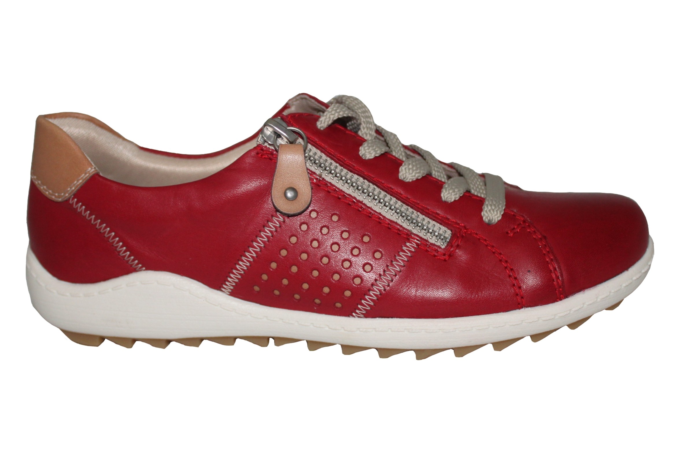 Remonte Red Leather R117 Classic Wide 